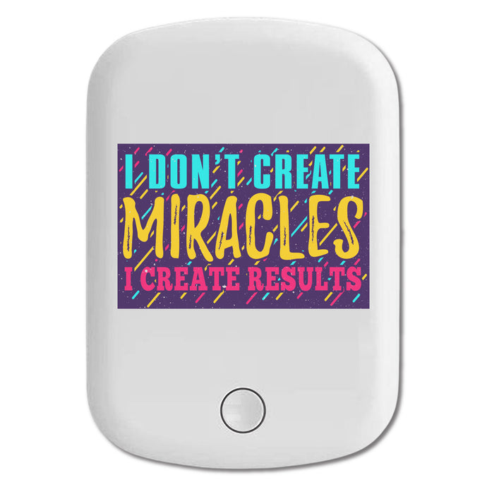 DistinctInk Magnetic Battery Pack, Wireless Portable Charger with USB-C Cable, Compatible with MagSafe iPhone 14 / 13 / 12 Series - Don't Create Miracles Create Results