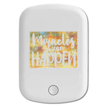 DistinctInk Magnetic Battery Pack, Wireless Portable Charger with USB-C Cable, Compatible with MagSafe iPhone 14 / 13 / 12 Series - Miracles Can Happen