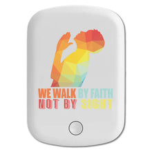 DistinctInk Magnetic Battery Pack, Wireless Portable Charger with USB-C Cable, Compatible with MagSafe iPhone 14 / 13 / 12 Series - Walk By Faith Not Sight