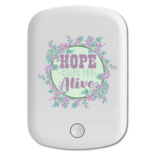 DistinctInk Magnetic Battery Pack, Wireless Portable Charger with USB-C Cable, Compatible with MagSafe iPhone 14 / 13 / 12 Series - Hope Keeps You Alive