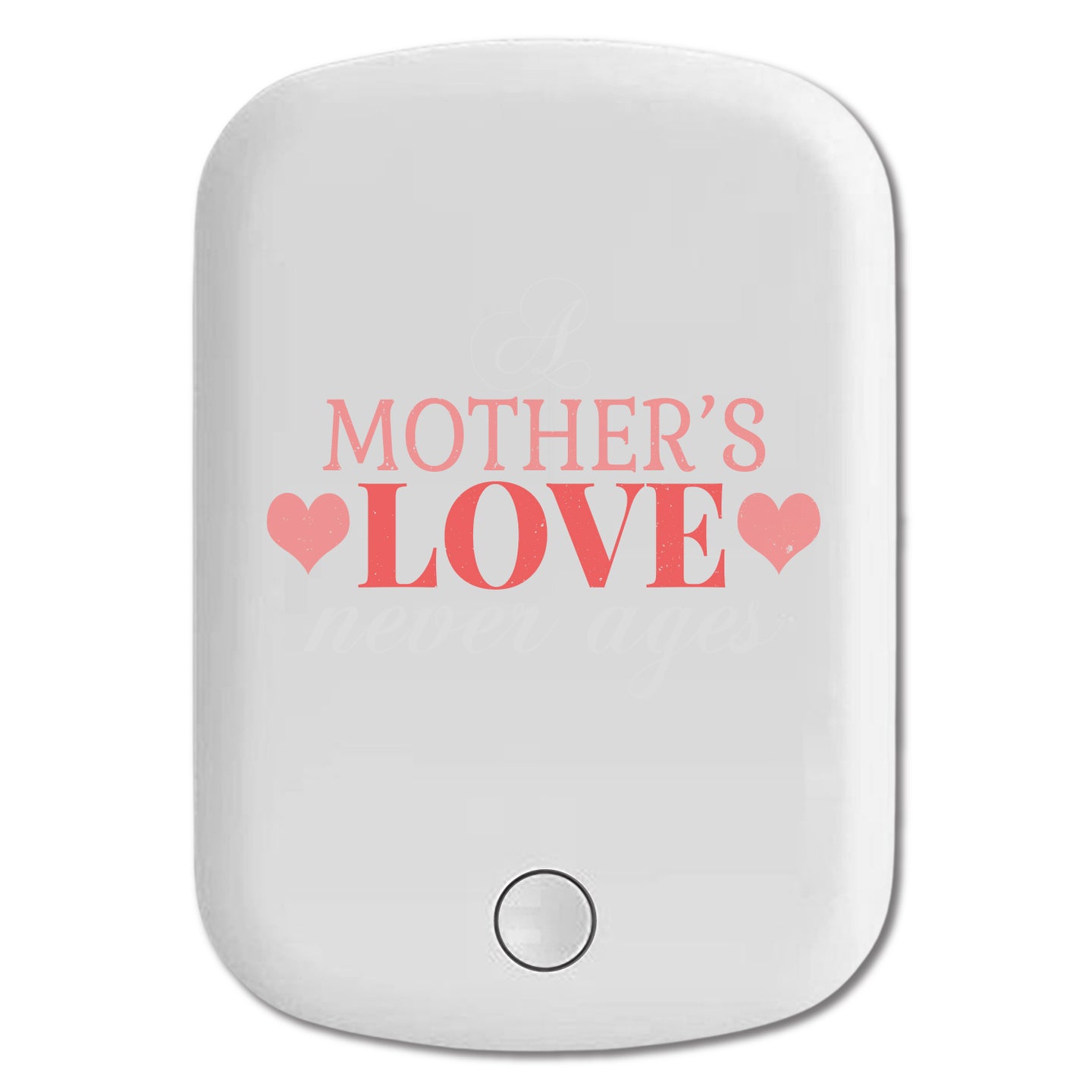 DistinctInk Magnetic Battery Pack, Wireless Portable Charger with USB-C Cable, Compatible with MagSafe iPhone 14 / 13 / 12 Series - Mother's Love Never Ages
