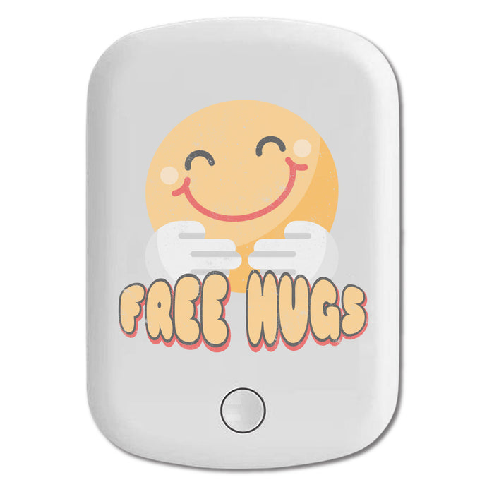 DistinctInk Magnetic Battery Pack, Wireless Portable Charger with USB-C Cable, Compatible with MagSafe iPhone 14 / 13 / 12 Series - Free Hugs