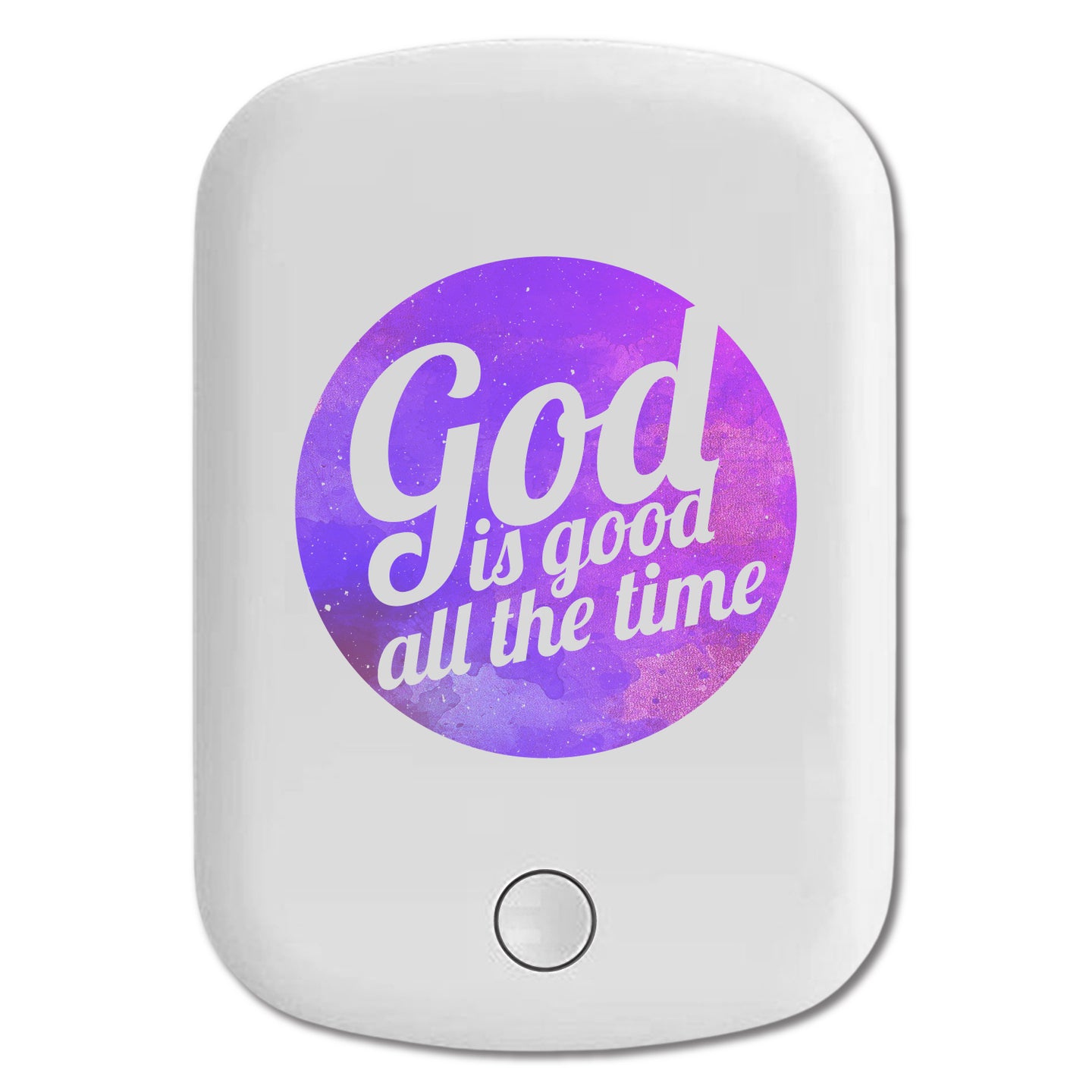 DistinctInk Magnetic Battery Pack, Wireless Portable Charger with USB-C Cable, Compatible with MagSafe iPhone 14 / 13 / 12 Series - God Good All The Time