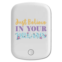 DistinctInk Magnetic Battery Pack, Wireless Portable Charger with USB-C Cable, Compatible with MagSafe iPhone 14 / 13 / 12 Series - Believe In Your Dreams