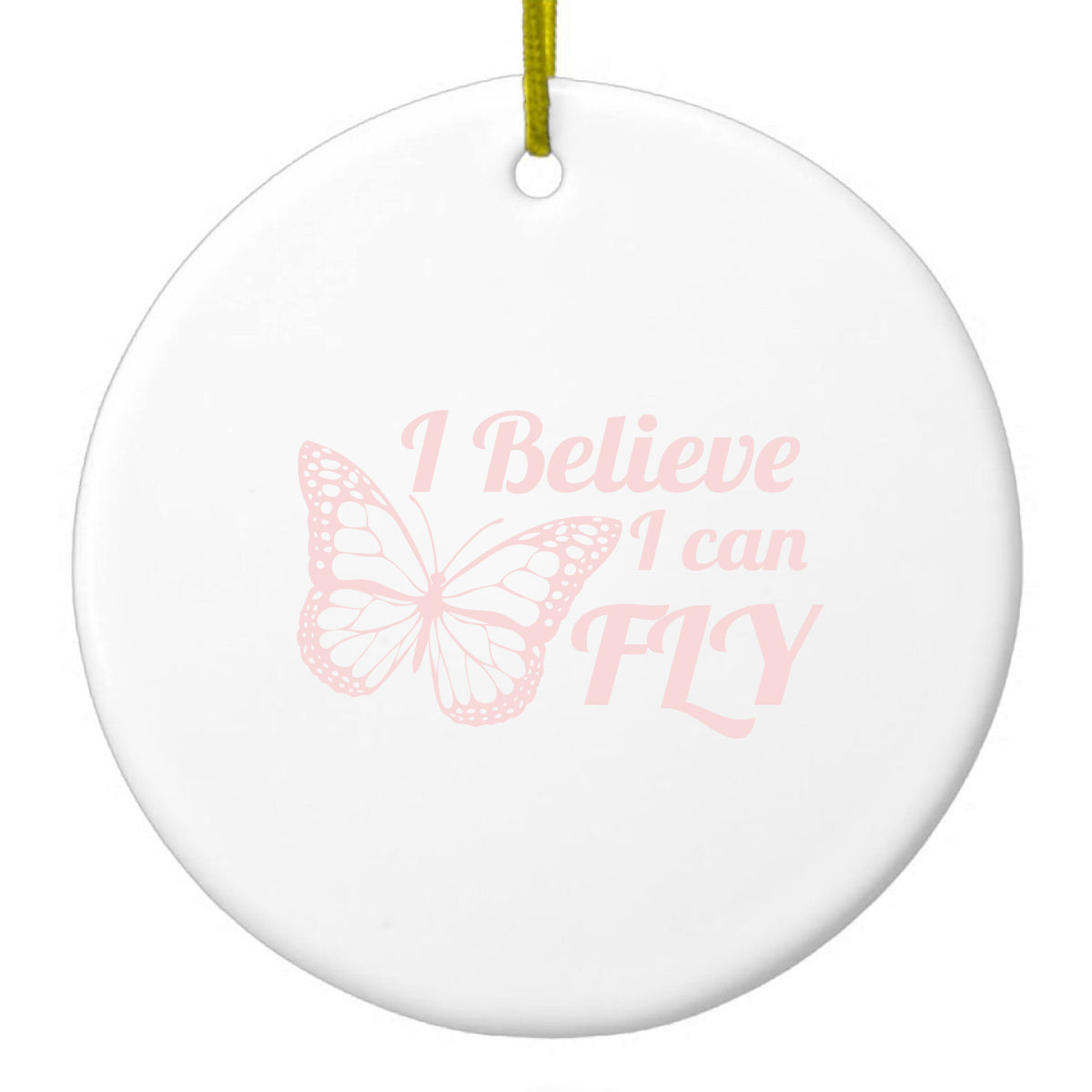I Believe I Can Fly Ceramic Ornament