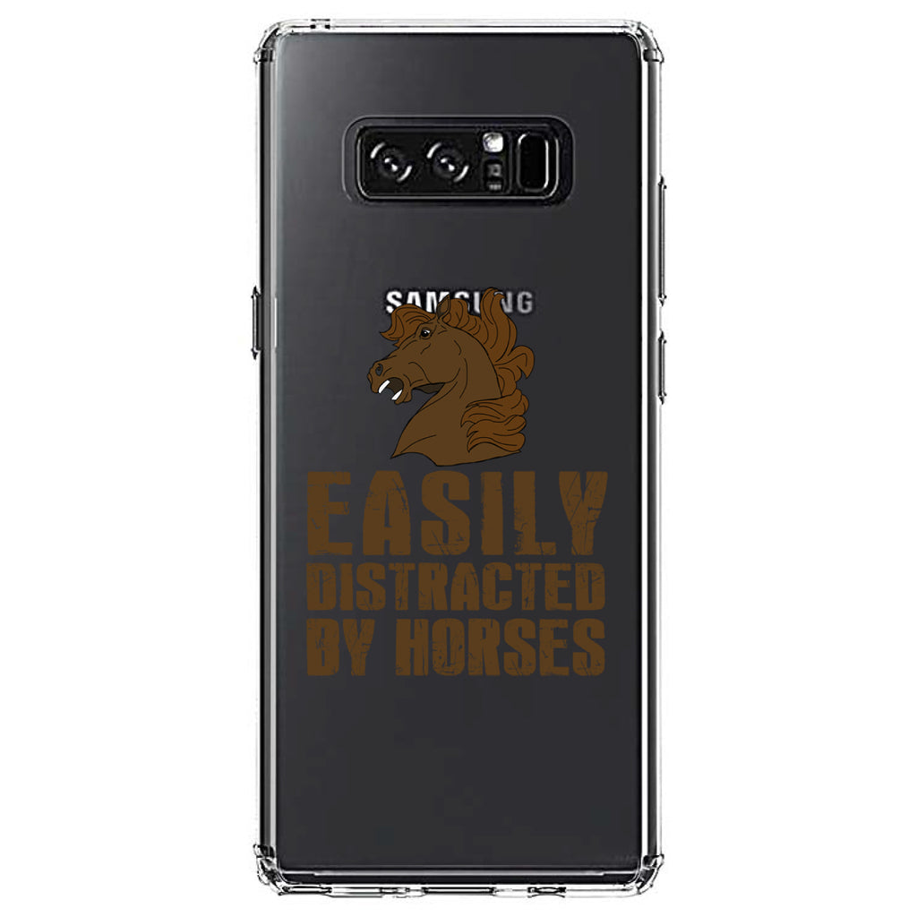 Easily Distracted By Horses Clear Shockproof iPhone Case, view 12