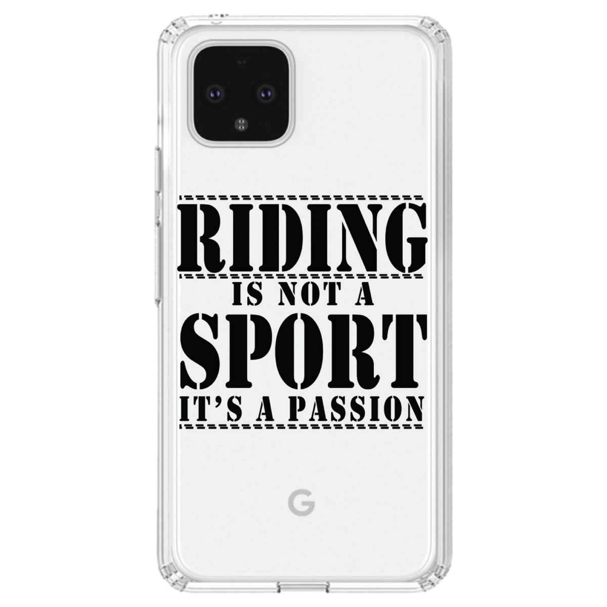 Riding is A Passion, horses Clear Shockproof iPhone Case, view 24
