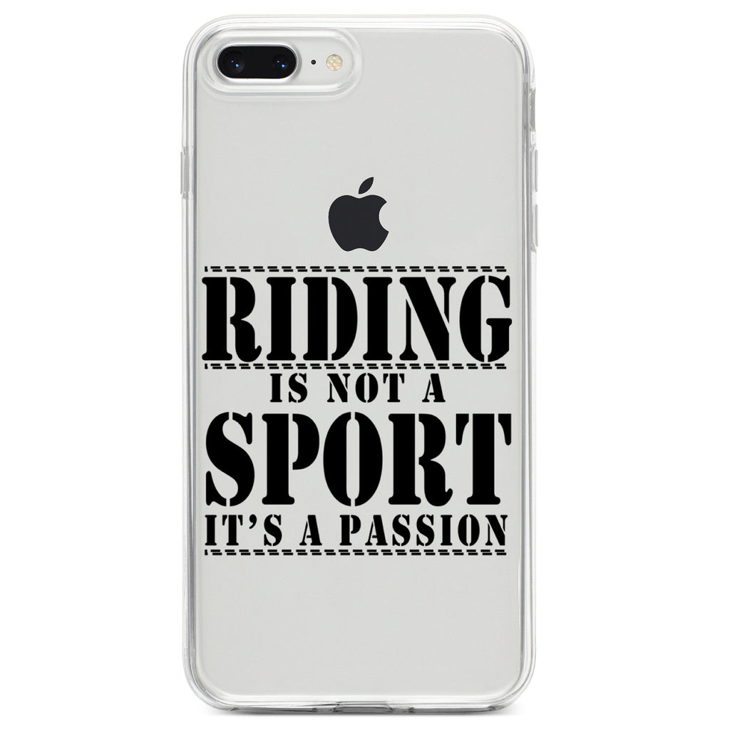 Riding is A Passion, horses Clear Shockproof iPhone Case, view 6