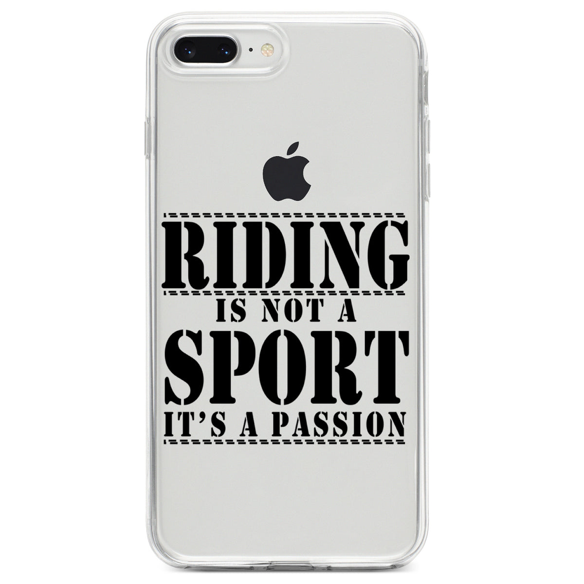 Riding is A Passion, horses Clear Shockproof iPhone Case, view 6