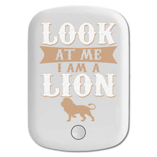 DistinctInk Magnetic Battery Pack, Wireless Portable Charger with USB-C Cable, Compatible with MagSafe iPhone 14 / 13 / 12 Series - Look At Me I Am A Lion