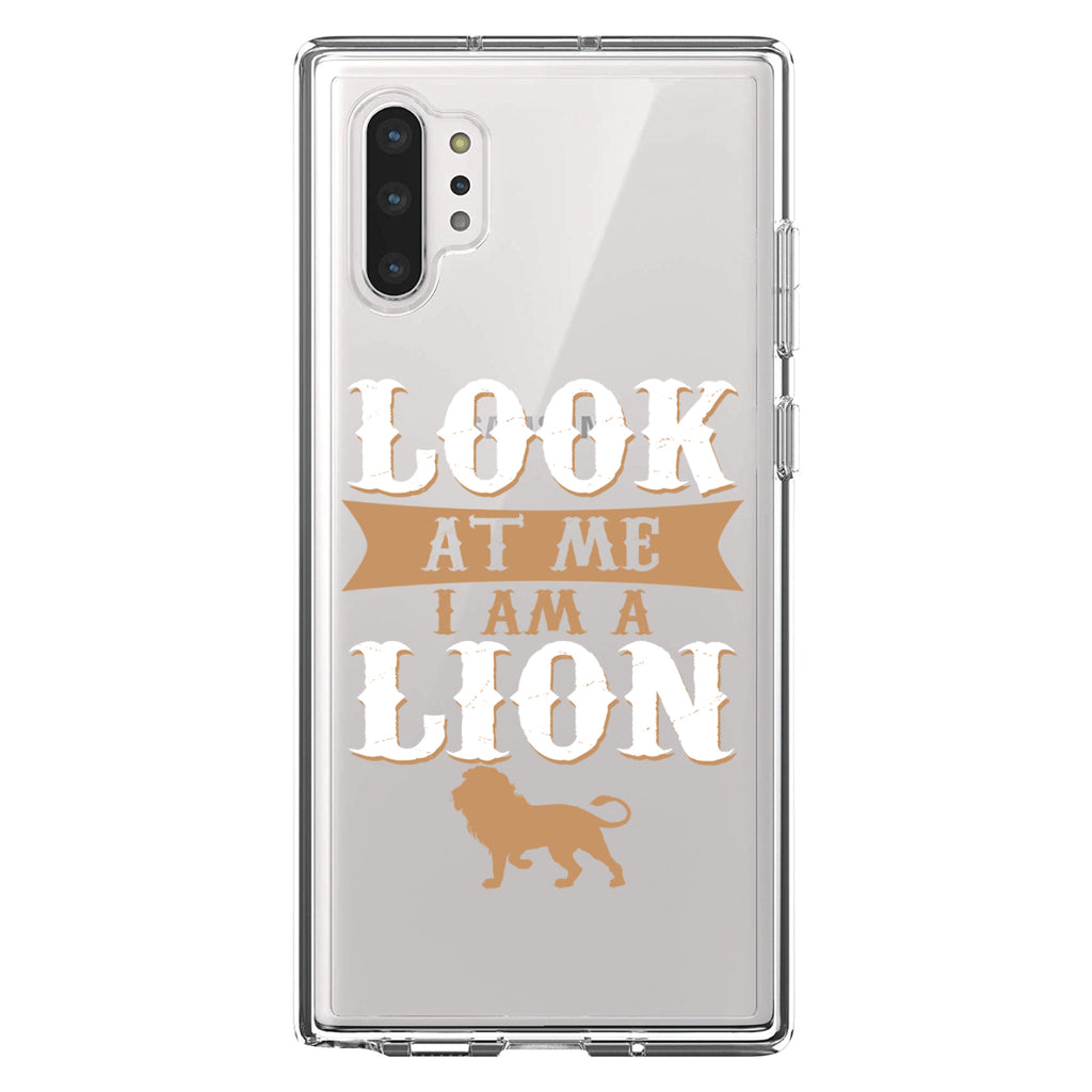 Look At Me I Am A Lion Clear Shockproof iPhone Case, view 10