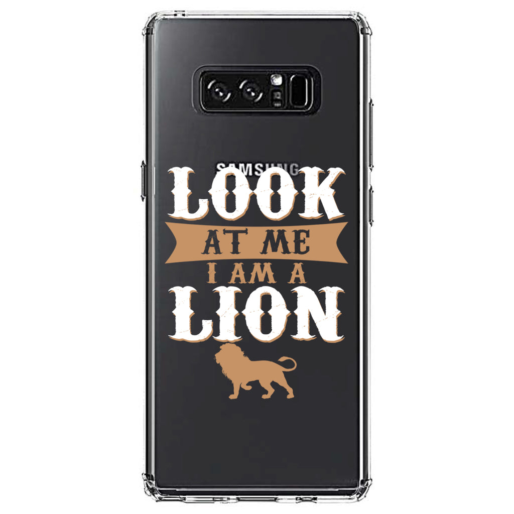 Look At Me I Am A Lion Clear Shockproof iPhone Case, view 12