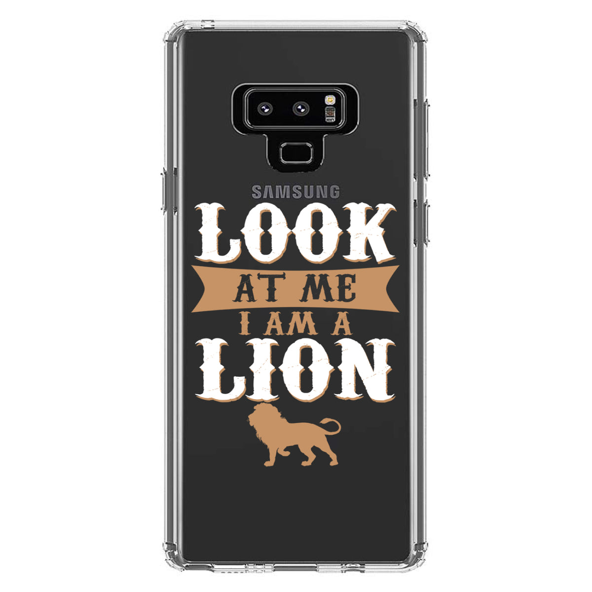 Look At Me I Am A Lion Clear Shockproof iPhone Case, view 11