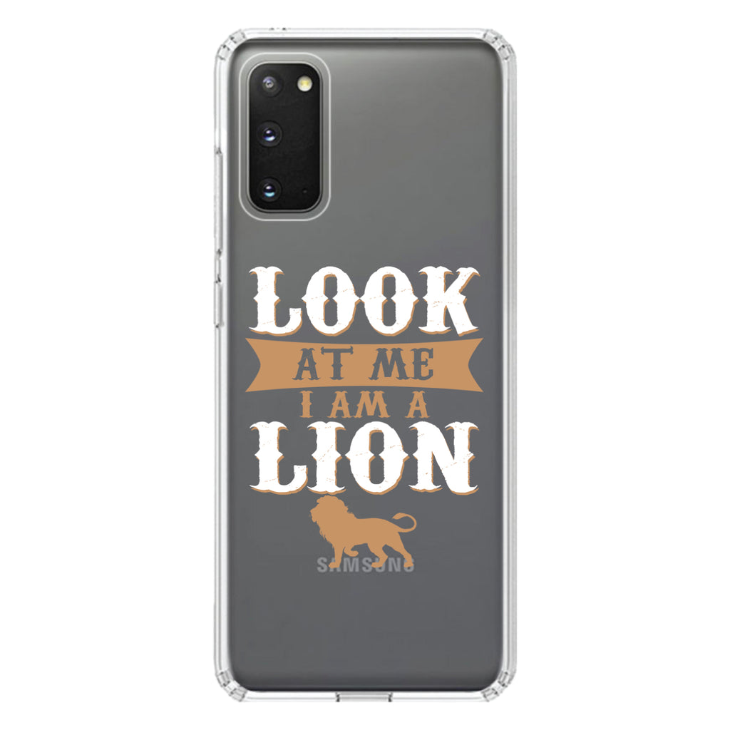 Look At Me I Am A Lion Clear Shockproof iPhone Case, view 15