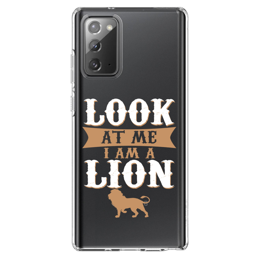 Look At Me I Am A Lion Clear Shockproof iPhone Case, view 7