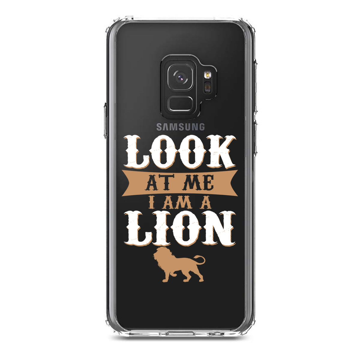 Look At Me I Am A Lion Clear Shockproof iPhone Case, view 19