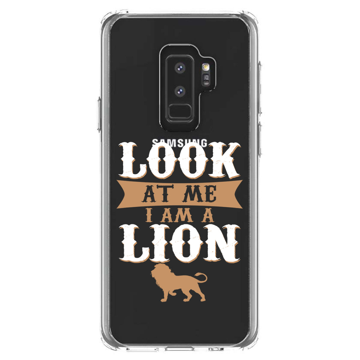 Look At Me I Am A Lion Clear Shockproof iPhone Case, view 20