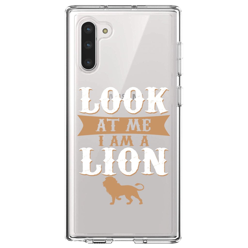 Look At Me I Am A Lion Clear Shockproof iPhone Case, view 9