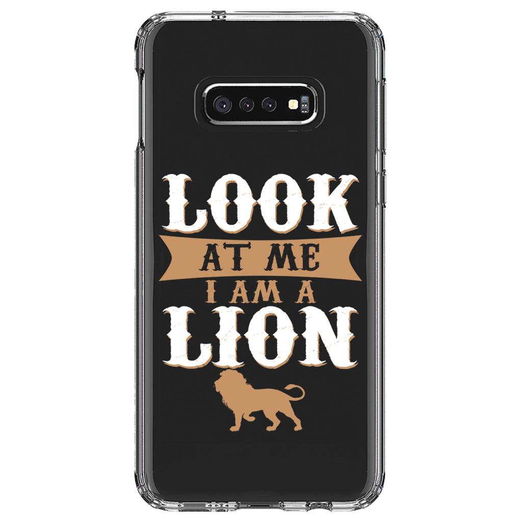 Look At Me I Am A Lion Clear Shockproof iPhone Case, view 18