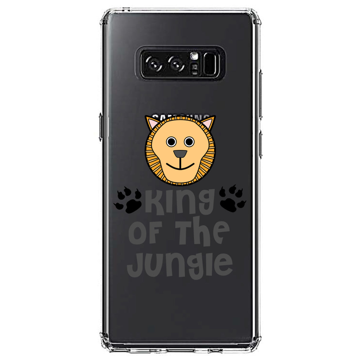 King of the Jungle, Lion Clear Shockproof iPhone Case, view 12
