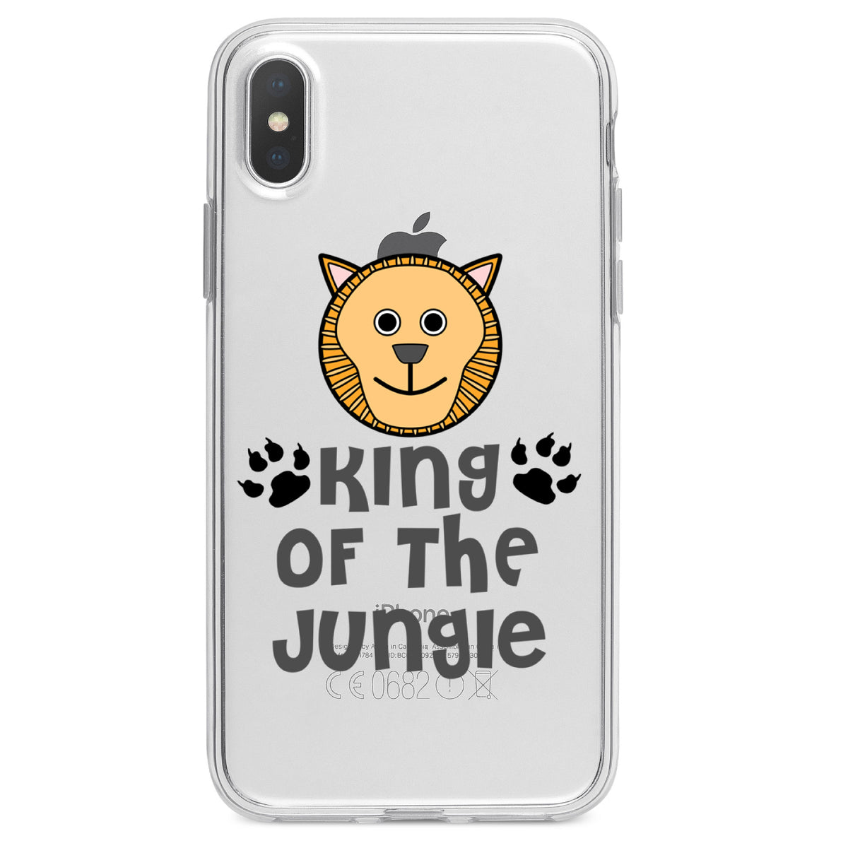 King of the Jungle, Lion Clear Shockproof iPhone Case, view 4