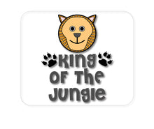 DistinctInk Custom Foam Rubber Mouse Pad - 1/4" Thick - King of the Jungle - Lion
