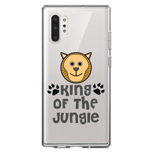 DistinctInk® Clear Shockproof Hybrid Case for Apple iPhone / Samsung Galaxy / Google Pixel - King of the Jungle - Lion