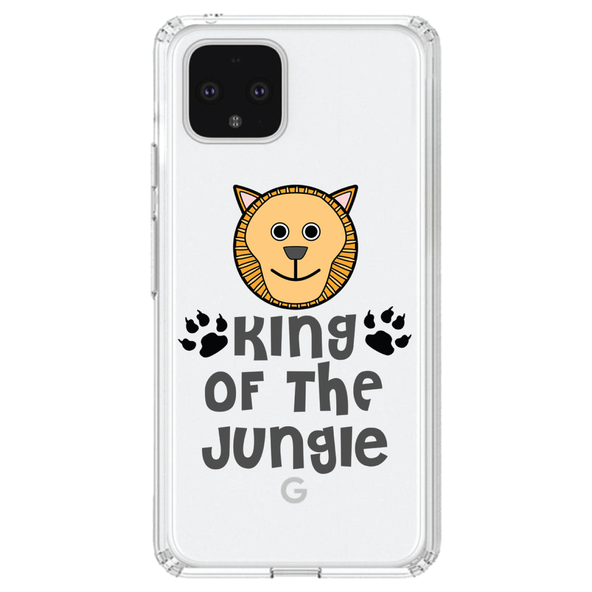 King of the Jungle, Lion Clear Shockproof iPhone Case, view 24