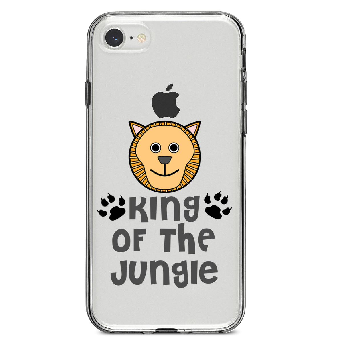 King of the Jungle, Lion Clear Shockproof iPhone Case, view 5