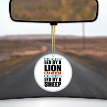 Sheep Led By Lion Defeat Lions Led By Sheep Ceramic Ornament