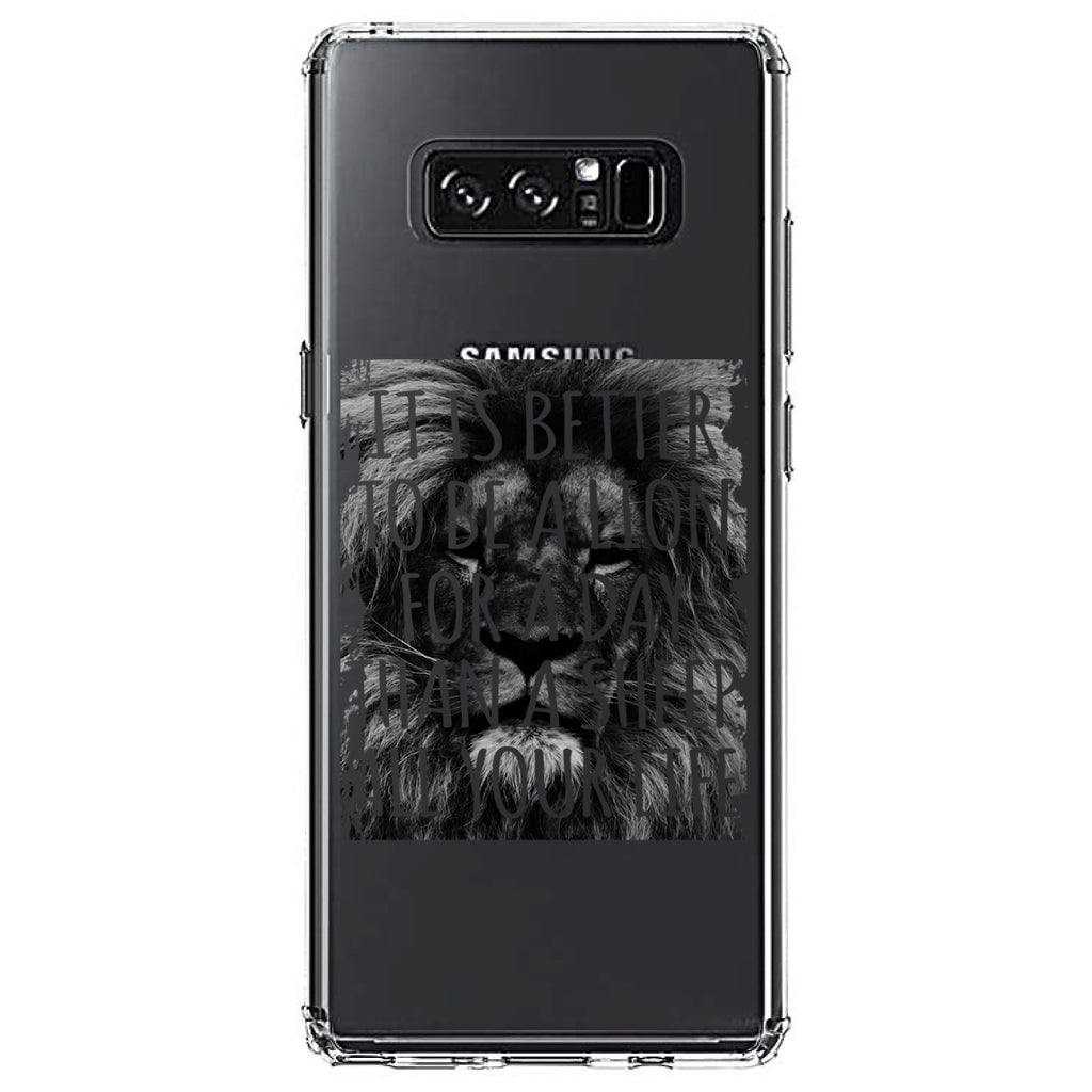 Better to Be A Lion For a Day Than A Sheep Clear Shockproof iPhone Case, view 12