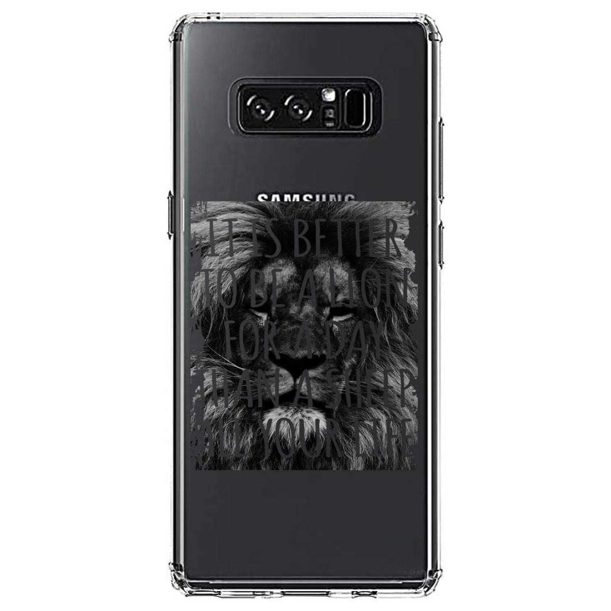 Better to Be A Lion For a Day Than A Sheep Clear Shockproof iPhone Case, view 12