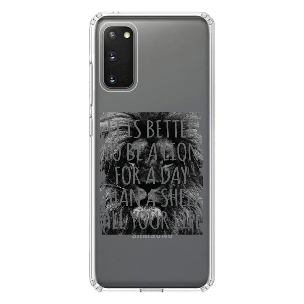 Better to Be A Lion For a Day Than A Sheep Clear Shockproof iPhone Case, view 13