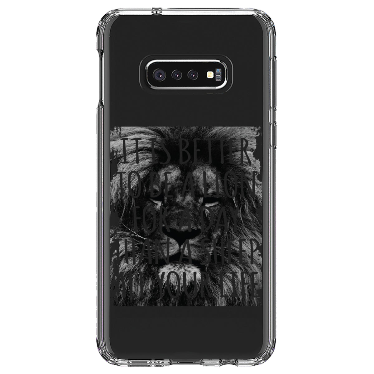 Better to Be A Lion For a Day Than A Sheep Clear Shockproof iPhone Case, view 18