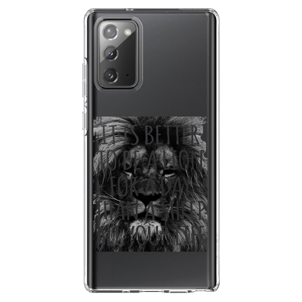Better to Be A Lion For a Day Than A Sheep Clear Shockproof iPhone Case, view 8