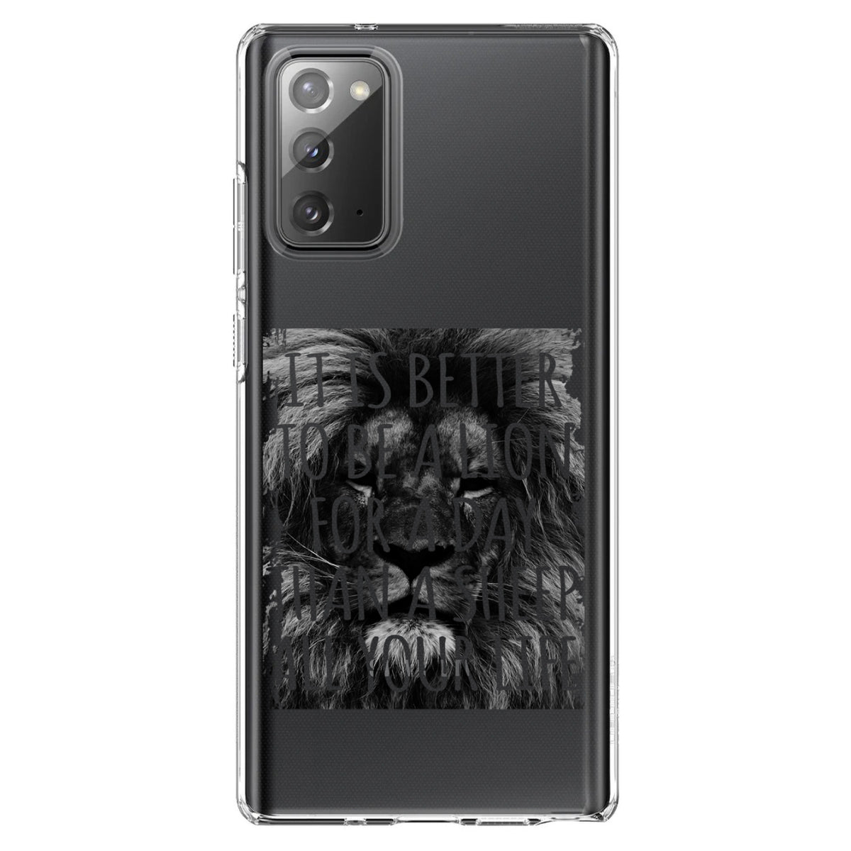 Better to Be A Lion For a Day Than A Sheep Clear Shockproof iPhone Case, view 8