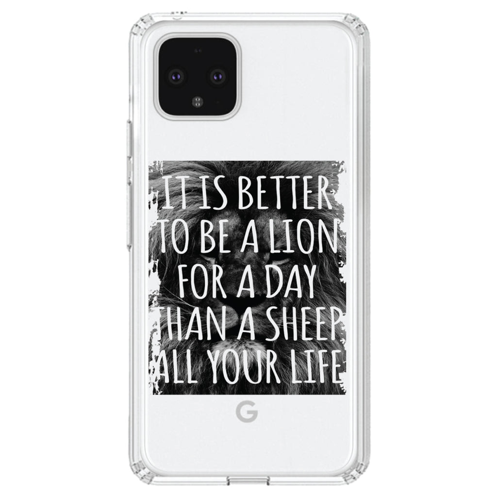 Better to Be A Lion For a Day Than A Sheep Clear Shockproof iPhone Case, view 23