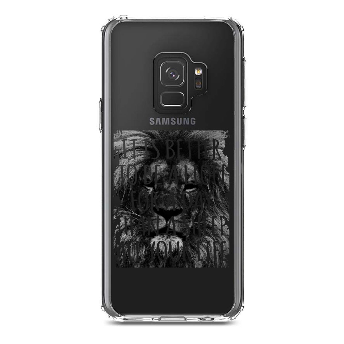 Better to Be A Lion For a Day Than A Sheep Clear Shockproof iPhone Case, view 19