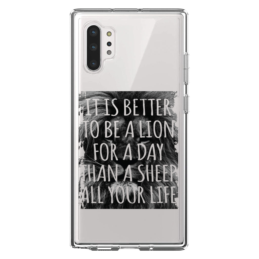 Better to Be A Lion For a Day Than A Sheep Clear Shockproof iPhone Case, view 10