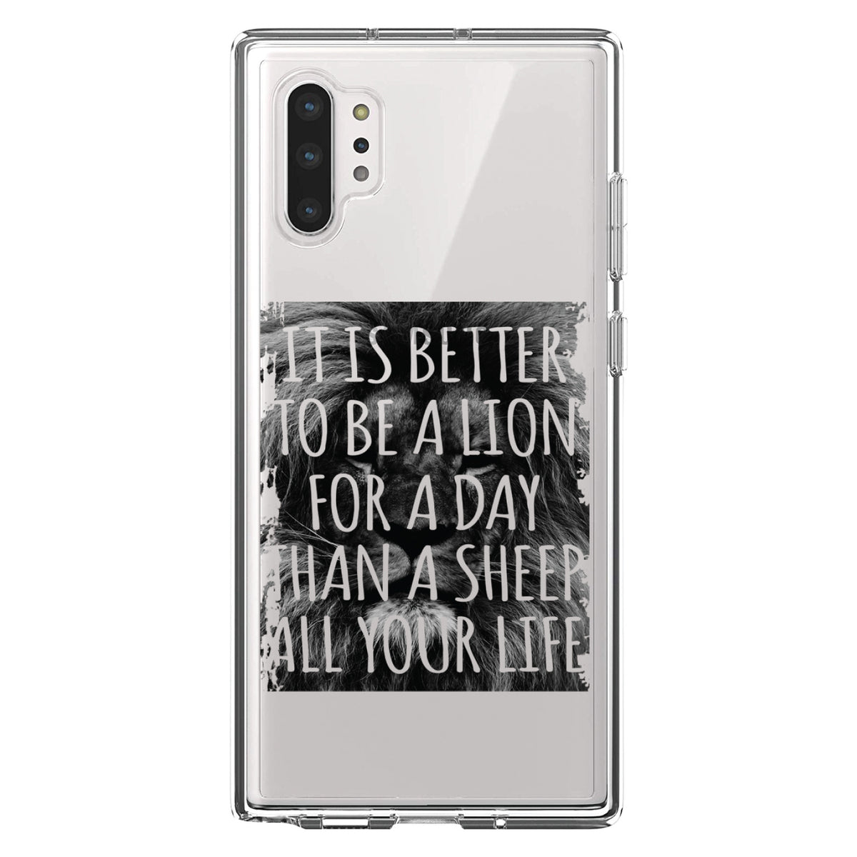 Better to Be A Lion For a Day Than A Sheep Clear Shockproof iPhone Case, view 10