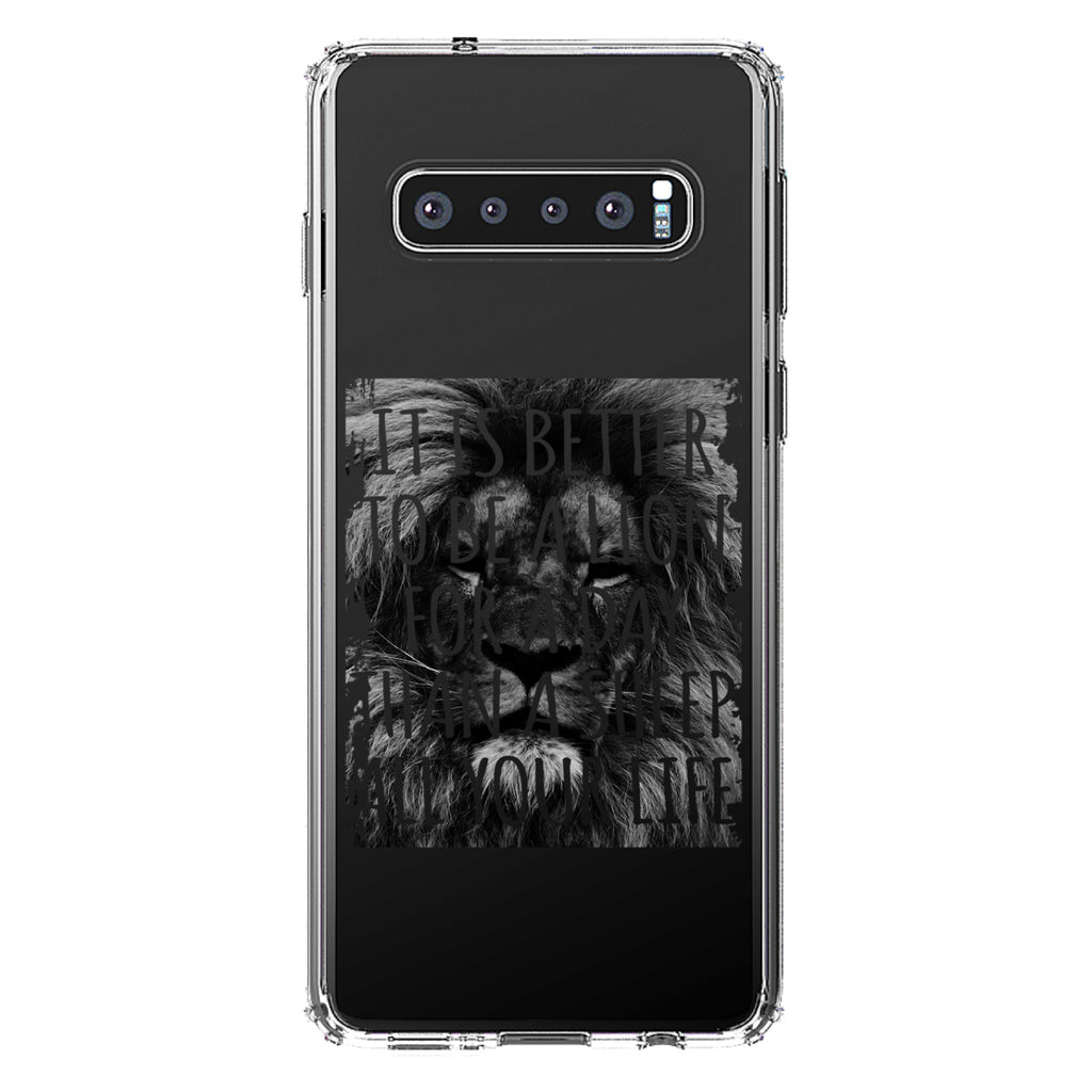 Better to Be A Lion For a Day Than A Sheep Clear Shockproof iPhone Case, view 16