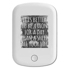 DistinctInk Magnetic Battery Pack, Wireless Portable Charger with USB-C Cable, Compatible with MagSafe iPhone 14 / 13 / 12 Series - Better to Be A Lion For a Day Than A Sheep