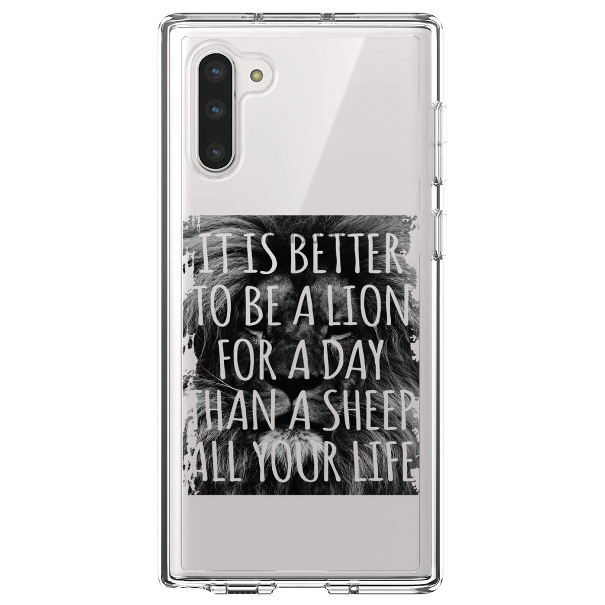Better to Be A Lion For a Day Than A Sheep Clear Shockproof iPhone Case, view 9
