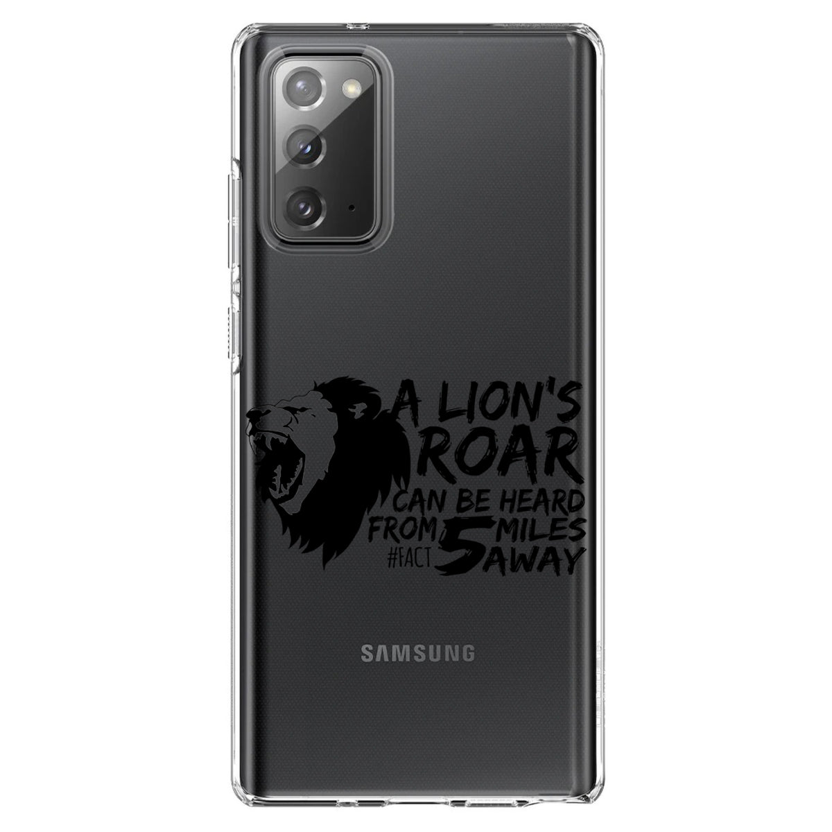 Lion's Roar Can Be Heard 5 Miles Away Clear Shockproof iPhone Case, view 8