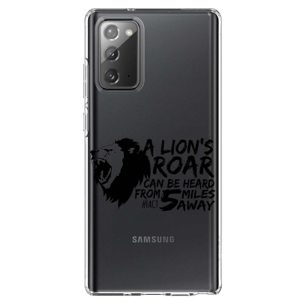 Lion's Roar Can Be Heard 5 Miles Away Clear Shockproof iPhone Case, view 7
