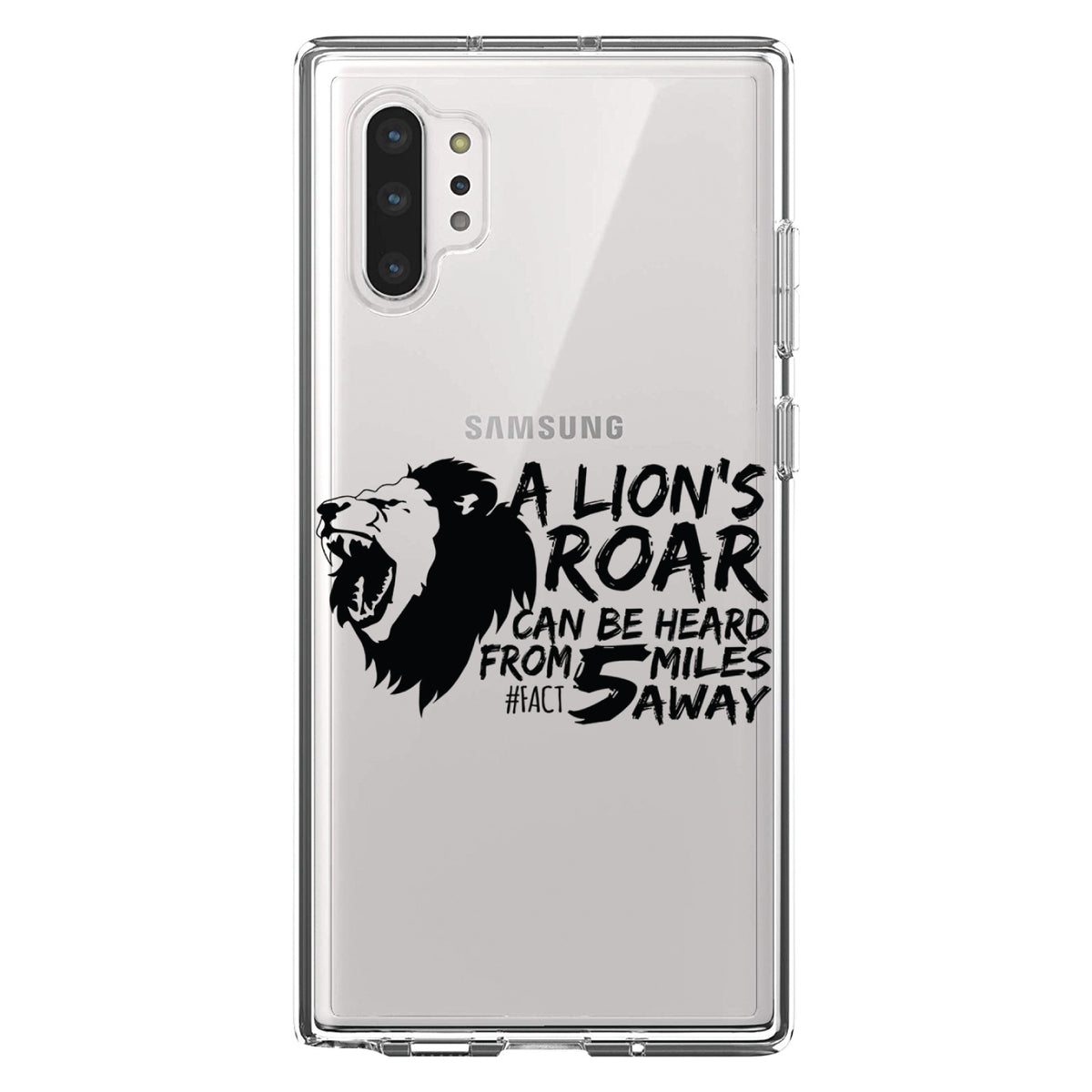 Lion's Roar Can Be Heard 5 Miles Away Clear Shockproof iPhone Case, view 10