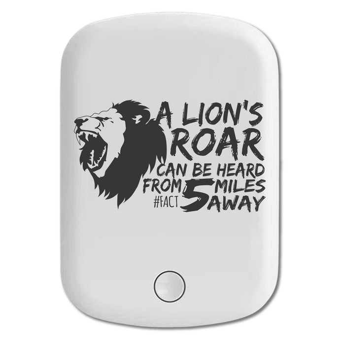DistinctInk Magnetic Battery Pack, Wireless Portable Charger with USB-C Cable, Compatible with MagSafe iPhone 14 / 13 / 12 Series - Lion's Roar Can Be Heard 5 Miles Away