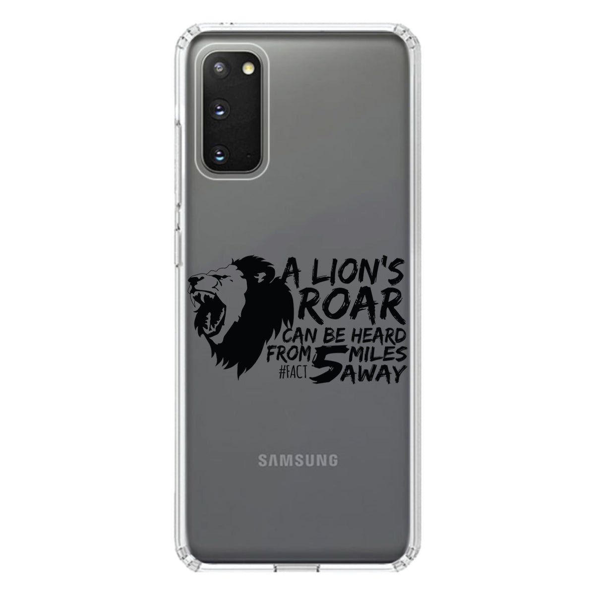 Lion's Roar Can Be Heard 5 Miles Away Clear Shockproof iPhone Case, view 15