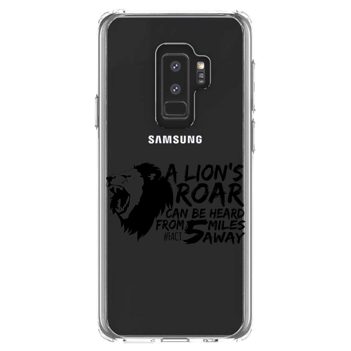 Lion's Roar Can Be Heard 5 Miles Away Clear Shockproof iPhone Case, view 20
