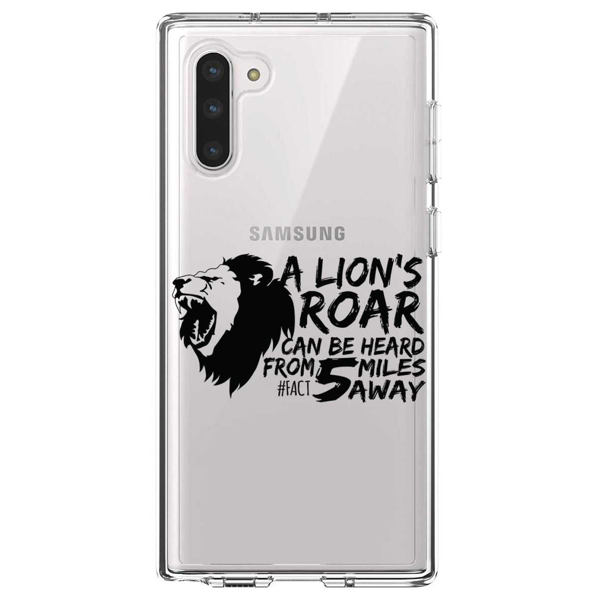Lion's Roar Can Be Heard 5 Miles Away Clear Shockproof iPhone Case, view 9